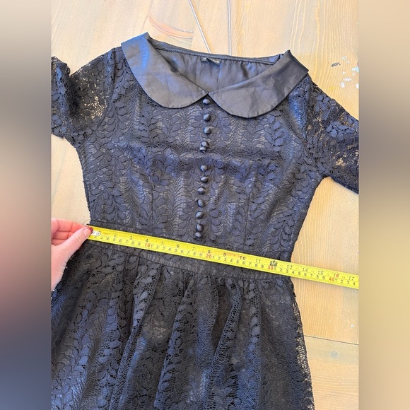 Vintage Style Black Lace Dress Size Small - Picture 5 of 5